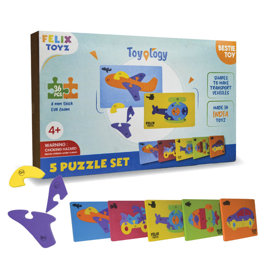 5 Set Transportation Puzzle with A-to-Z Learning