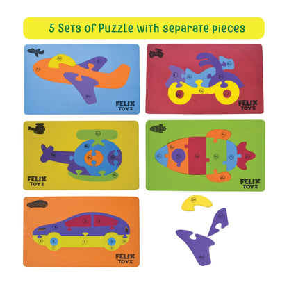 5 Set Transportation Puzzle with A-to-Z Learning